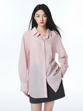 Women's Cupro-Cotton Slim Long-Sleeve Shirt